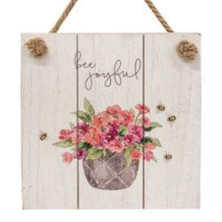 Bee Joyful Distressed Shiplap Sign